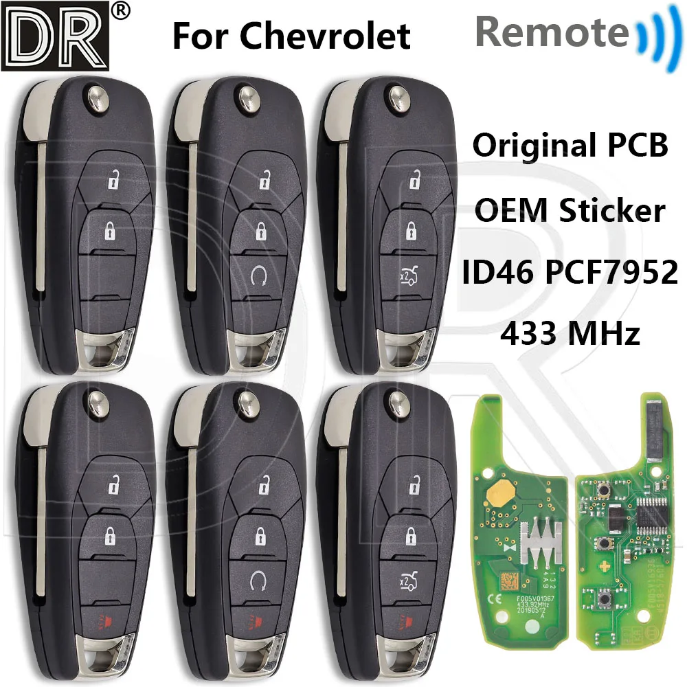 Great ID46 PCF7952 Original PCB Board 315/433MHz Car Remote Key For Chevrolet Onix RS Tracker Cruze Avo XL7 XL8 Trailblazer
Great ID46 PCF7952 Original PCB Board 315/433MHz Car Remote Key For Chevrolet Onix RS Tracker Cruze Avo XL7 XL8 Trailblazer
