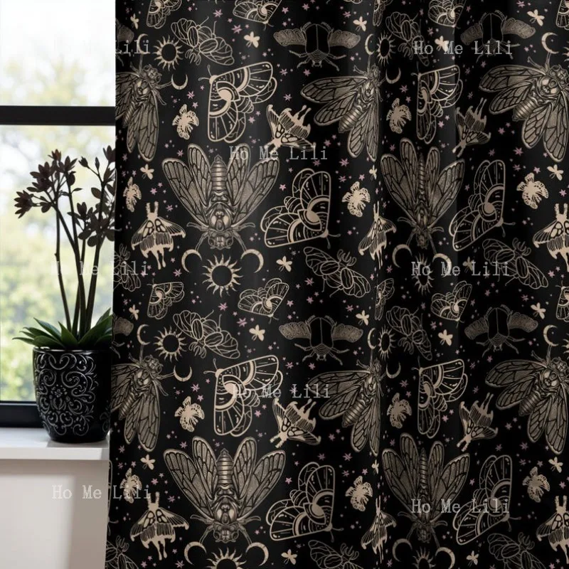 Cicada Moth Shower Blackout Curtains Celestial Whimsigoth Window Drapes Moody Occult Aesthetic Gothic Housewarming Gift For
Cicada Moth Shower Blackout Curtains Celestial Whimsigoth Window Drapes Moody Occult Aesthetic Gothic Housewarming Gift For