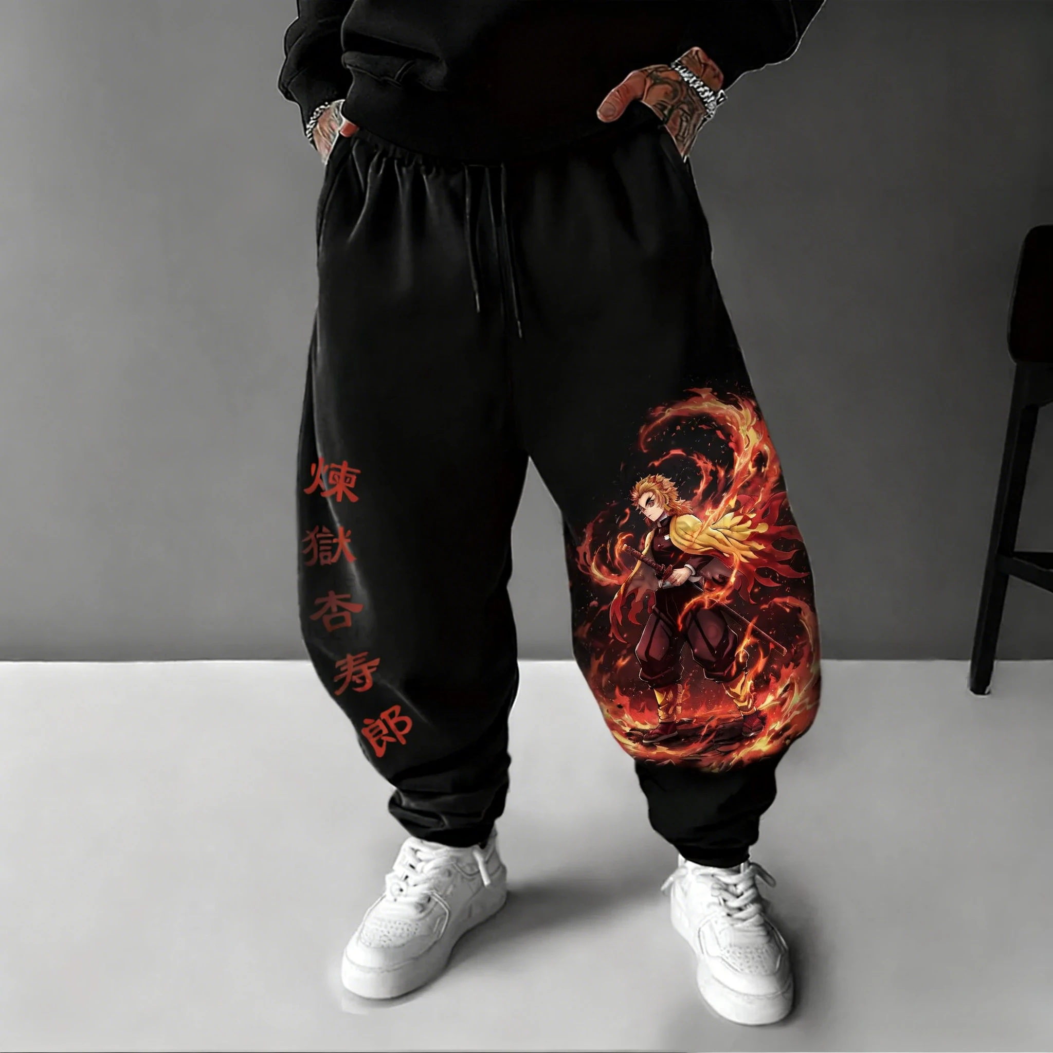 Demon Slayer аниме Rengoku Kyoujurou милые штаны с принтом 2026, осень/зима, новые мужские повседневные модные повседневные свободные брюки в стиле хип-хоп
Demon Slayer аниме Rengoku Kyoujurou милые штаны с принтом 2026, осень/зима, новые мужские повседневные модные повседневные свободные брюки в стиле хип-хоп