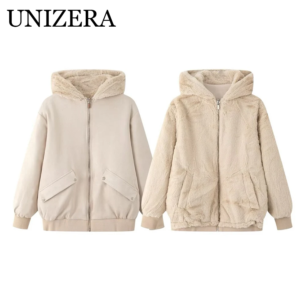 Autumn and winter new women's fashion versatile double-sided pilot jacket hooded jacket
Autumn and winter new women's fashion versatile double-sided pilot jacket hooded jacket
