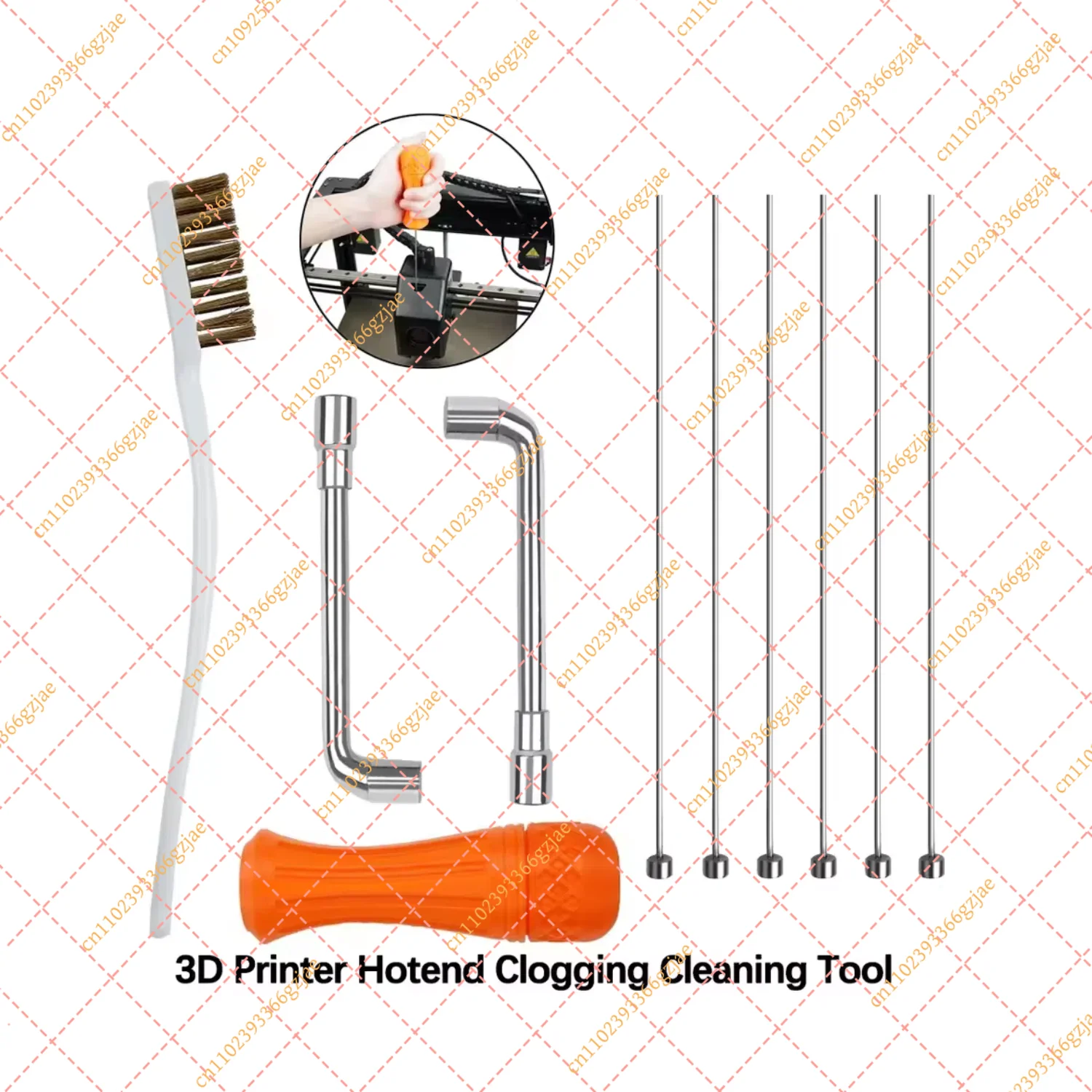 Hotend No Clogging Cleaner Tool Kit For Creality K1/K1C/K1 Max/Ender3 V3 3D Printer Accessories
Hotend No Clogging Cleaner Tool Kit For Creality K1/K1C/K1 Max/Ender3 V3 3D Printer Accessories