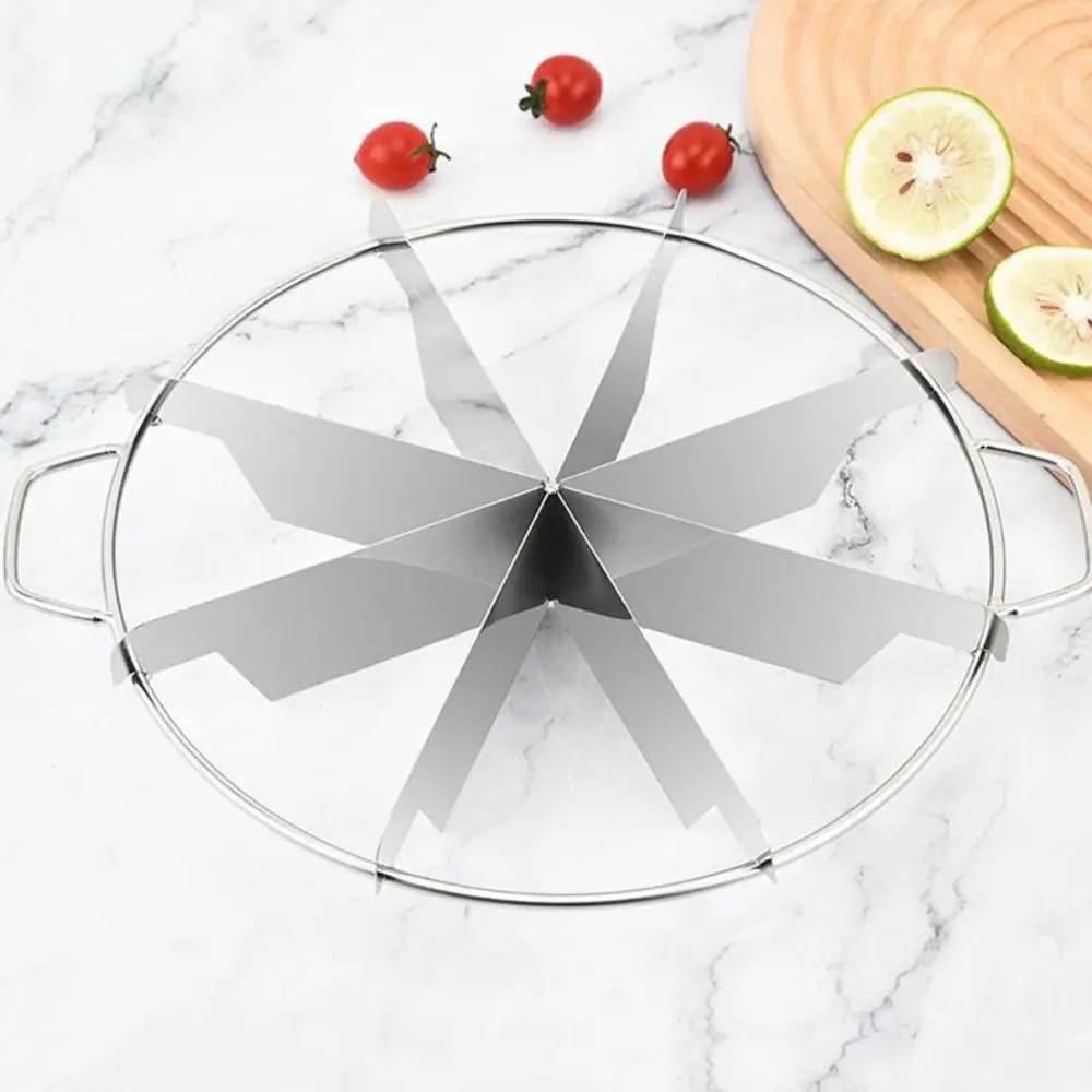 Stainless Steel Pizza Cutter with Handle Divide Equally Pancake Divider Durable Rust-proof Watermelon Slicer Dough
Stainless Steel Pizza Cutter with Handle Divide Equally Pancake Divider Durable Rust-proof Watermelon Slicer Dough