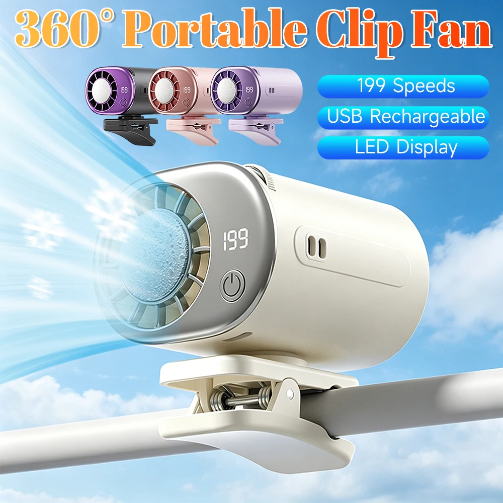 Car Clip Fan Mini Portable Outdoor Clip Umbrella Fan 199 Speed Waist Clip Electric Fan 360° USB Rechargeable Desktop Cooling fan
Car Clip Fan Mini Portable Outdoor Clip Umbrella Fan 199 Speed Waist Clip Electric Fan 360° USB Rechargeable Desktop Cooling fan