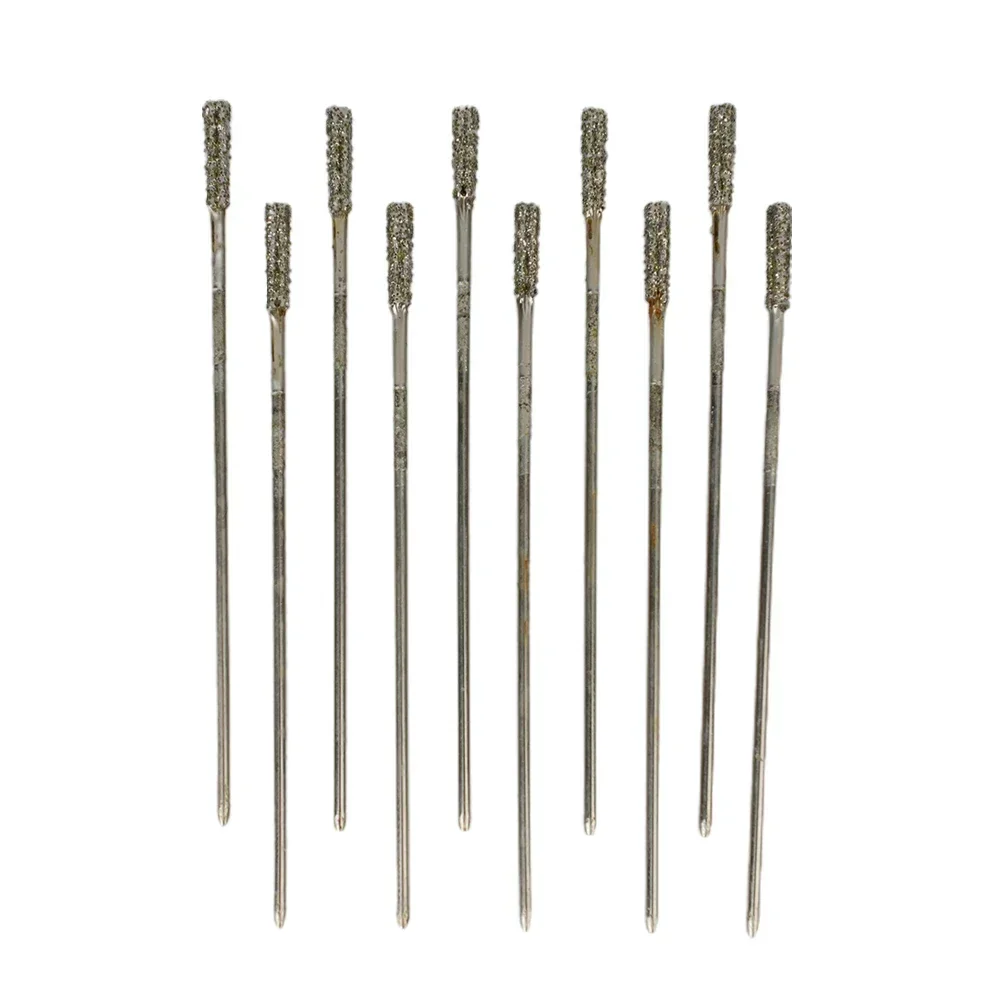 10pc Diamond Coated Drill Bit Set Tipped Drill Bit For Jade Agate Stone Jewelry Glass Drilling Hole Saw 1.2-2.4mm Tool
10pc Diamond Coated Drill Bit Set Tipped Drill Bit For Jade Agate Stone Jewelry Glass Drilling Hole Saw 1.2-2.4mm Tool