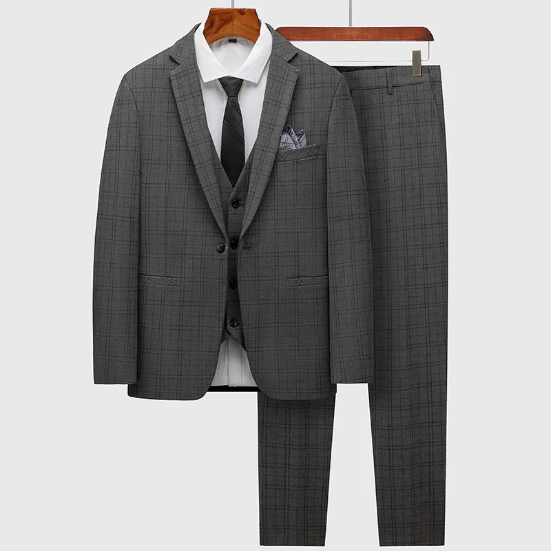 Suit Men's Fashion Banquet, Dance, Singer, Host, Fitted Checkered Casual Wedding Banquet Dress, Male Star Performance Suit
Suit Men's Fashion Banquet, Dance, Singer, Host, Fitted Checkered Casual Wedding Banquet Dress, Male Star Performance Suit