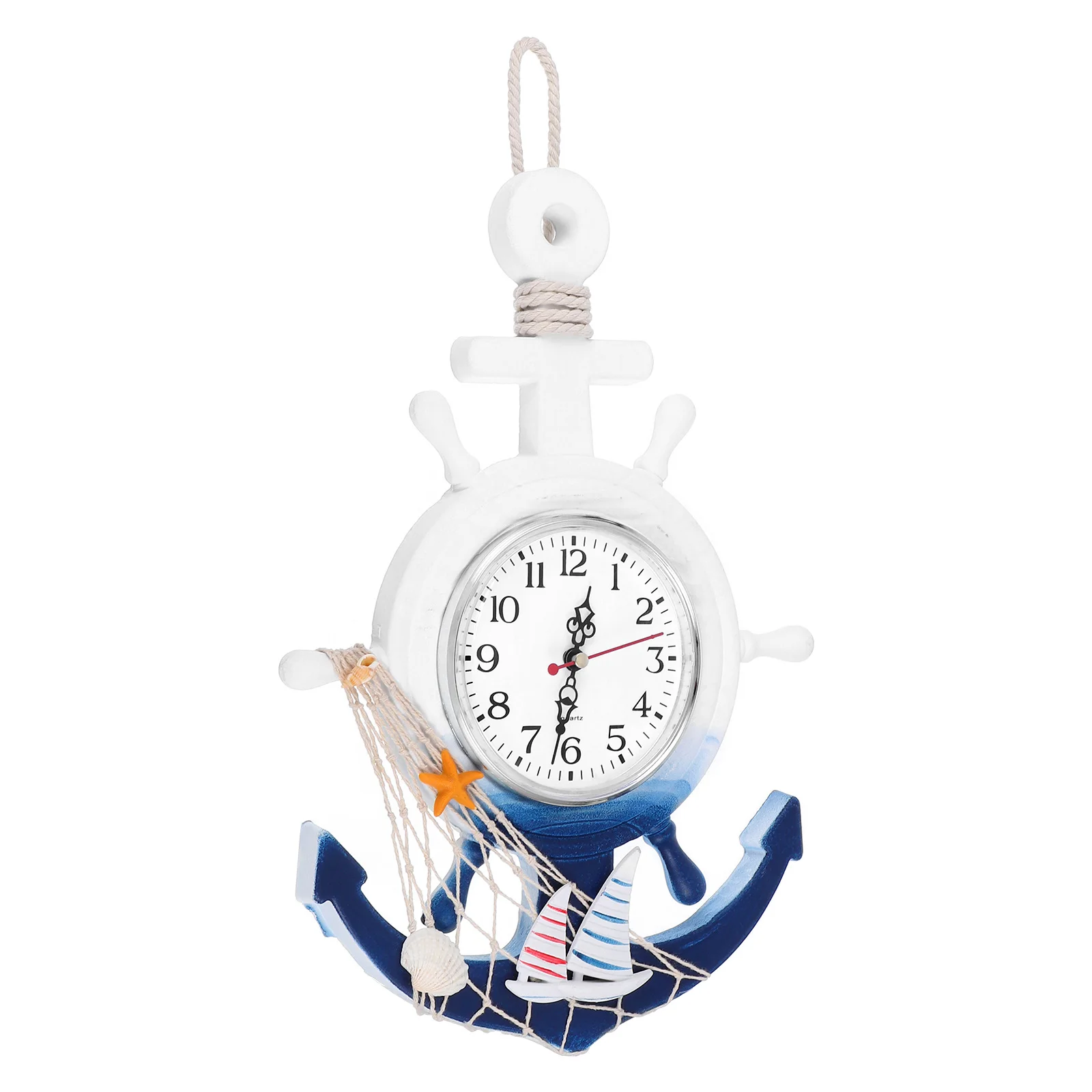 Boat Anchor Wall Clock Wooden Plastic Home Decor Living Room Bedroom Creative Star Shape Mirror Surface Hanging
Boat Anchor Wall Clock Wooden Plastic Home Decor Living Room Bedroom Creative Star Shape Mirror Surface Hanging