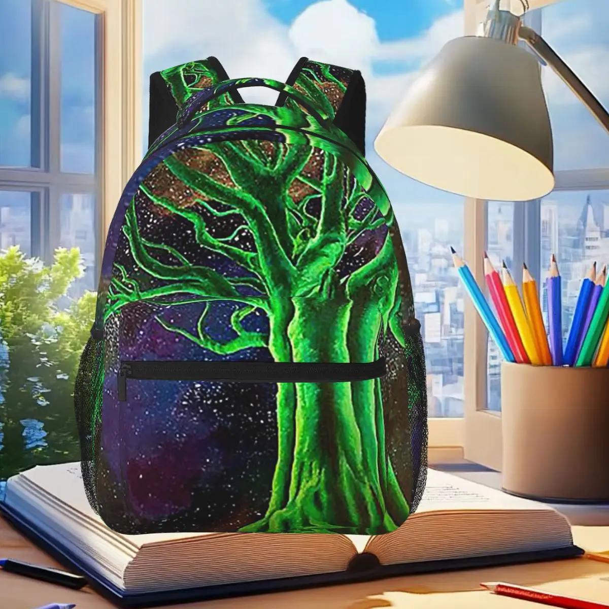 Рюкзак Magic Green Tree, студенческая сумка для книг для мальчиков и девочек, детская школьная сумка, компьютерные сумки на плечо для мужчин и женщин
Рюкзак Magic Green Tree, студенческая сумка для книг для мальчиков и девочек, детская школьная сумка, компьютерные сумки на плечо для мужчин и женщин