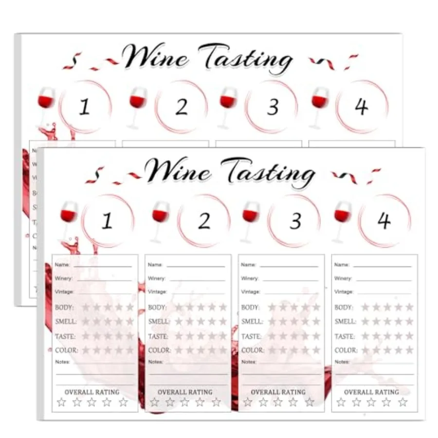 Коврики для дегустации вина 14 x 10 ih, блокнот, 60 шт., листы с рейтингом вина для одиночных вечеринок, украшения для вечеринок для девочек на ночь
Коврики для дегустации вина 14 x 10 ih, блокнот, 60 шт., листы с рейтингом вина для одиночных вечеринок, украшения для вечеринок для девочек на ночь