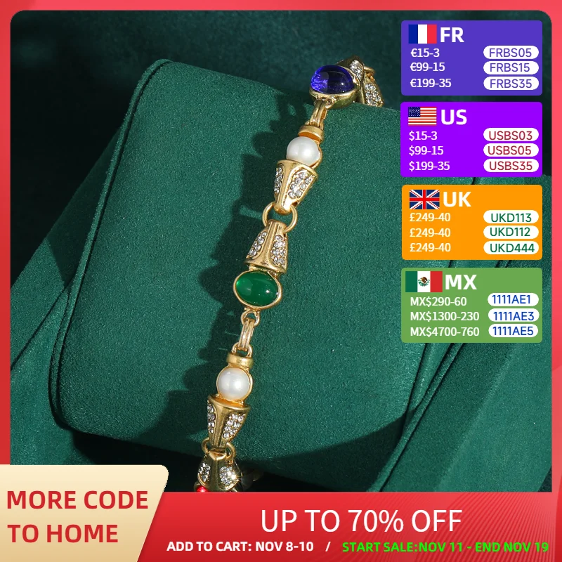 Vintage Gold Color Crystal Bracelets Rhinestones Colorful Love Antique Jewelry Gift Girls New Bangles for Women Christmas Gift
Vintage Gold Color Crystal Bracelets Rhinestones Colorful Love Antique Jewelry Gift Girls New Bangles for Women Christmas Gift