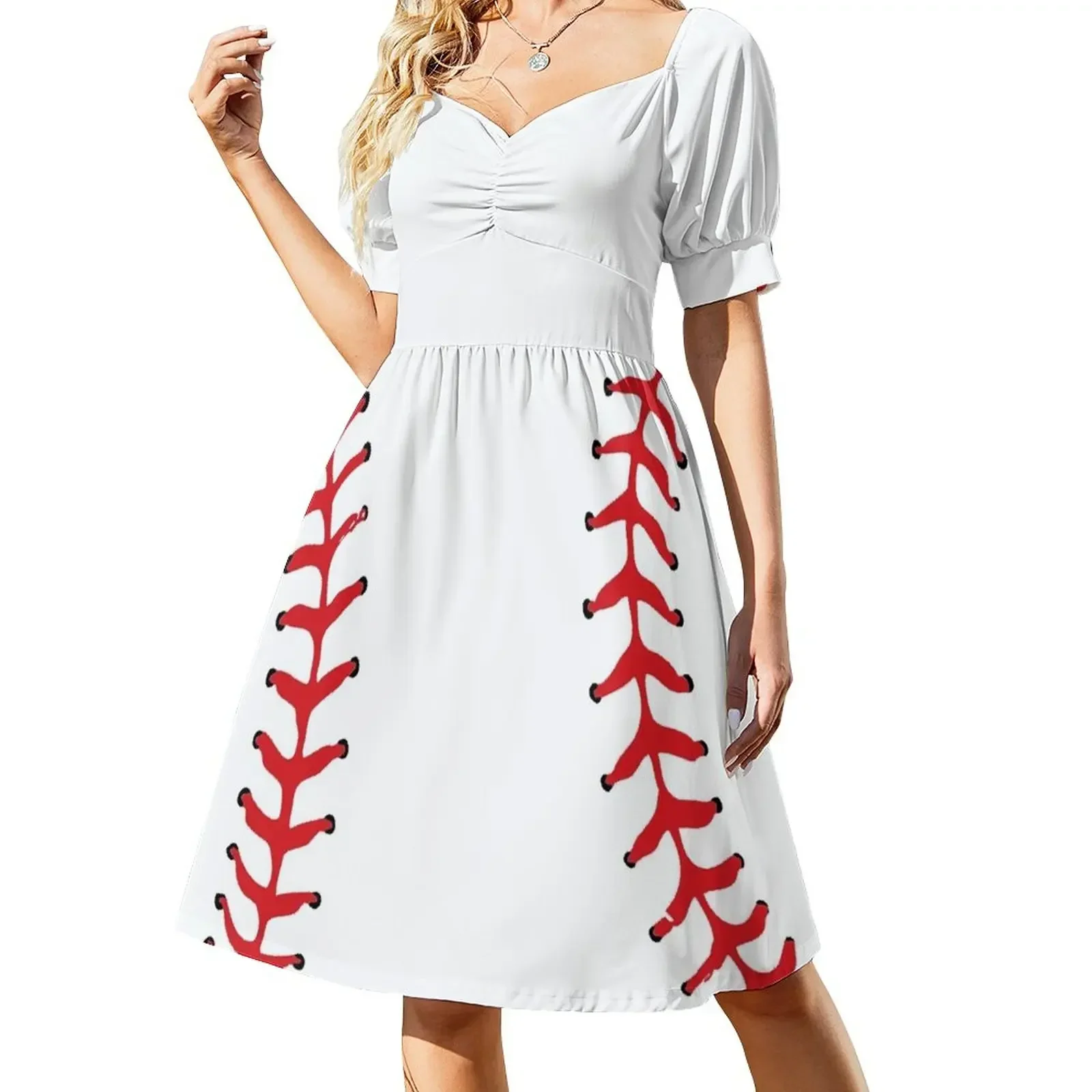 Ball Baseball Short-Sleeved Dress Women's summer dress Party dresses women's clothing korea stylish woman dress
Ball Baseball Short-Sleeved Dress Women's summer dress Party dresses women's clothing korea stylish woman dress