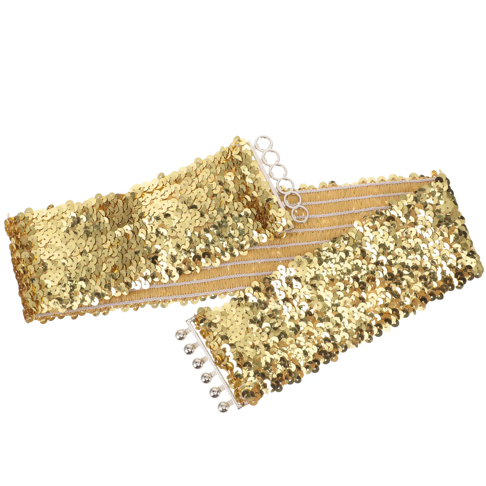 Golden Elastic Sequin Dress Belt Wide Stretch Waist Belt Decorative Wedding Party Women Waistband Belts for Women
Golden Elastic Sequin Dress Belt Wide Stretch Waist Belt Decorative Wedding Party Women Waistband Belts for Women