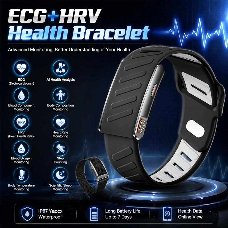 KR96 Pro Screenless Sport Smart Bracelet Sleep Tracker Heart Rate Monitor Multi Exercise Modes Fitness Tracker Health Bracelet
KR96 Pro Screenless Sport Smart Bracelet Sleep Tracker Heart Rate Monitor Multi Exercise Modes Fitness Tracker Health Bracelet
