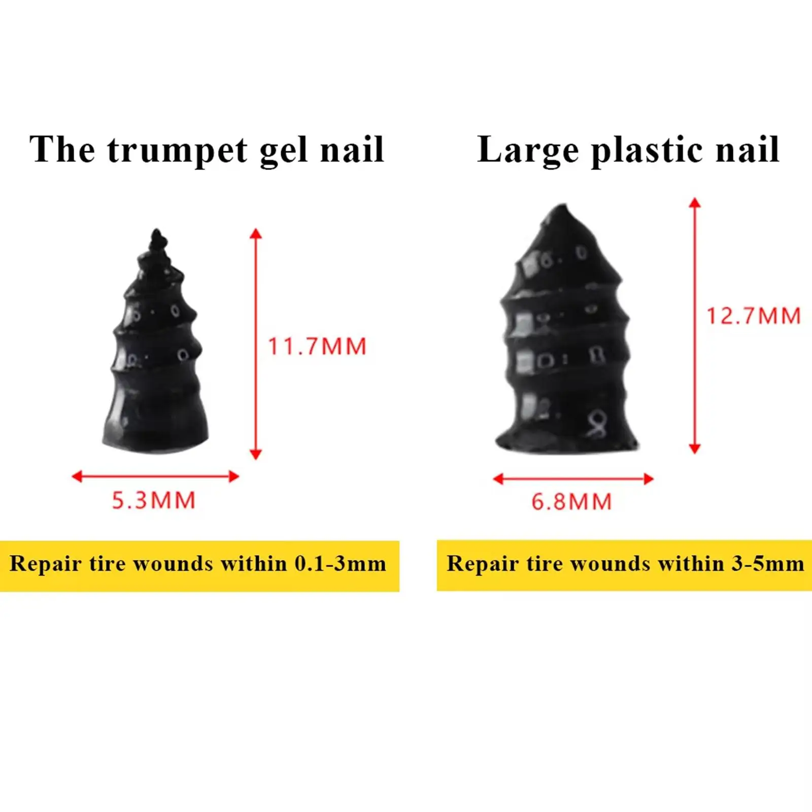 Sturdy Rubber Spiral Tire Repair Nail Quick Seal Plugs Tire Puncture Fix Kit for Auto Tire Maintenance
Sturdy Rubber Spiral Tire Repair Nail Quick Seal Plugs Tire Puncture Fix Kit for Auto Tire Maintenance