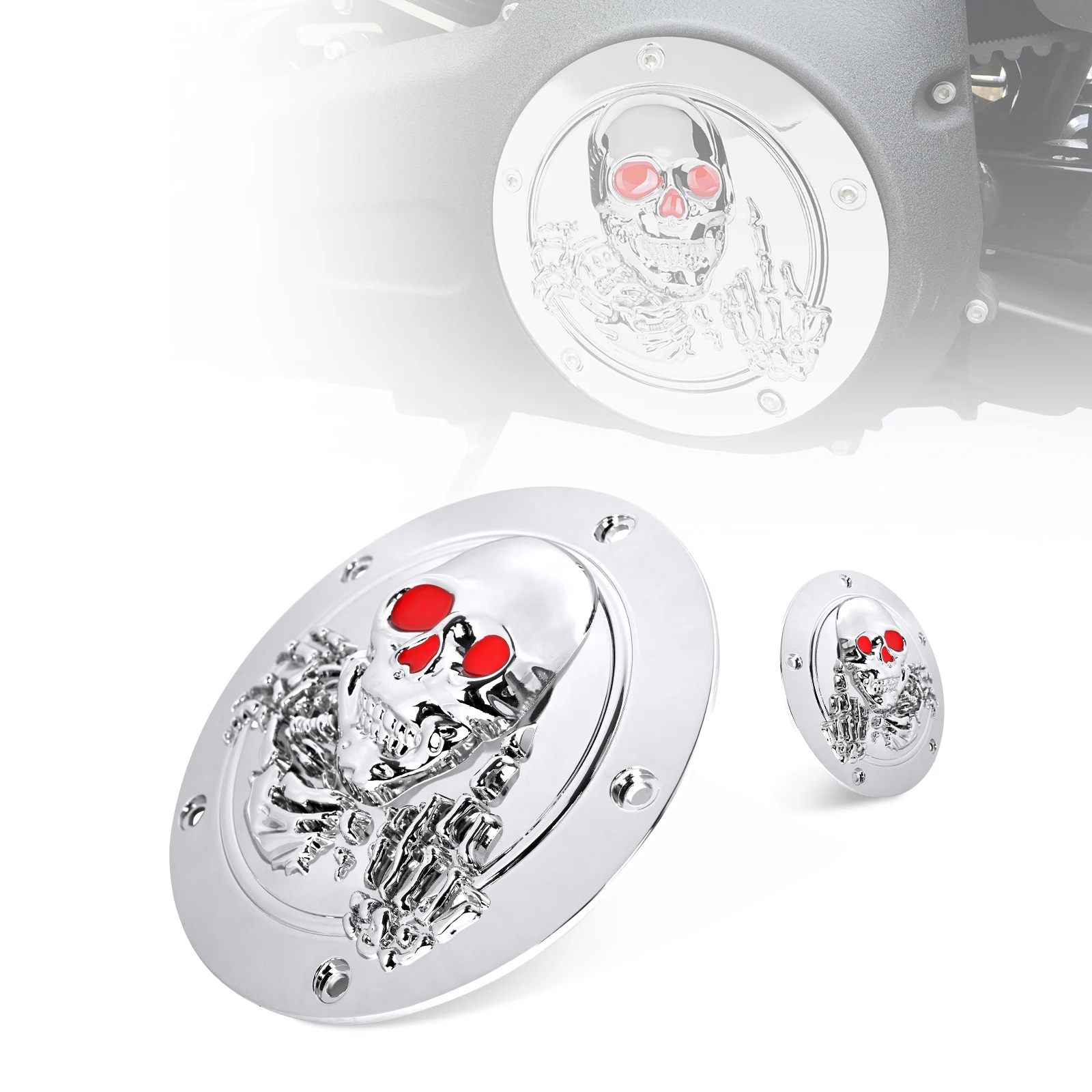Дерби крышка синхронизации двигателя Скелет 3D CNC 5 отверстия для Harley Big Twin Cam Touring Road King Electra Glide мотозапчасти
Дерби крышка синхронизации двигателя Скелет 3D CNC 5 отверстия для Harley Big Twin Cam Touring Road King Electra Glide мотозапчасти