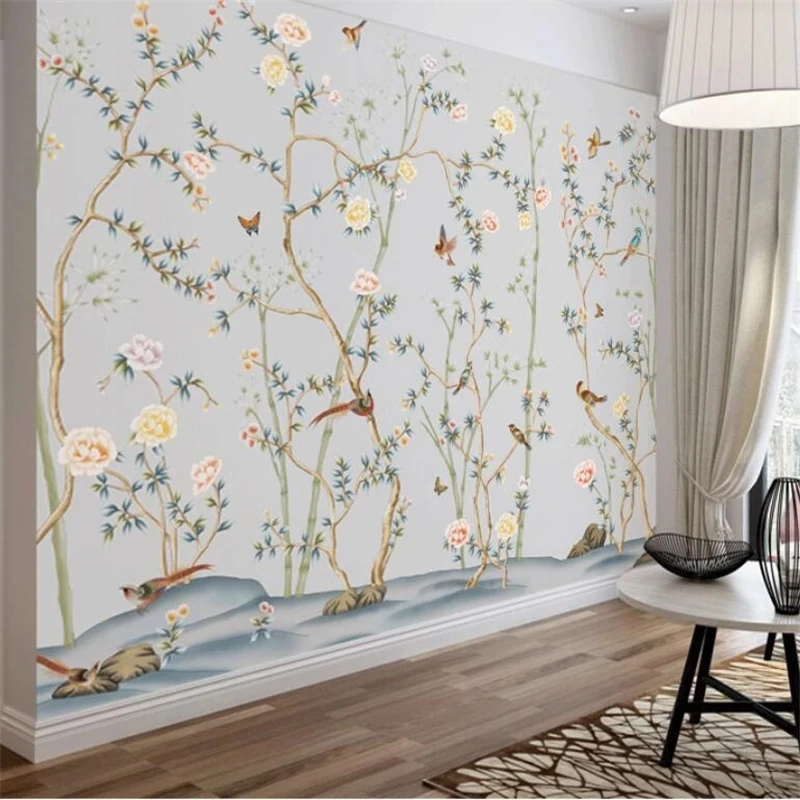 Customized wallpaper 3D photo mural home hand-painted flowers birds tree Living room sofa TV background wall bedroom restaurant
Customized wallpaper 3D photo mural home hand-painted flowers birds tree Living room sofa TV background wall bedroom restaurant