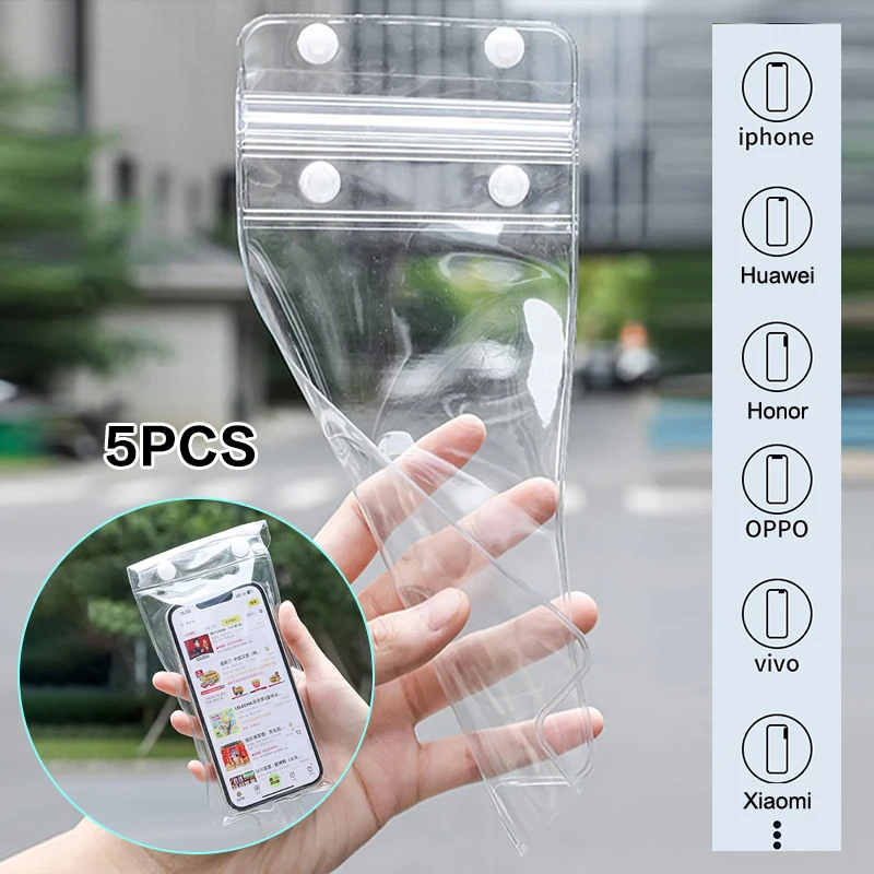 Set of 5 Waterproof Clear Phone Covers Perfect for Biking & Motorcycling With Touchable Screen
Set of 5 Waterproof Clear Phone Covers Perfect for Biking & Motorcycling With Touchable Screen