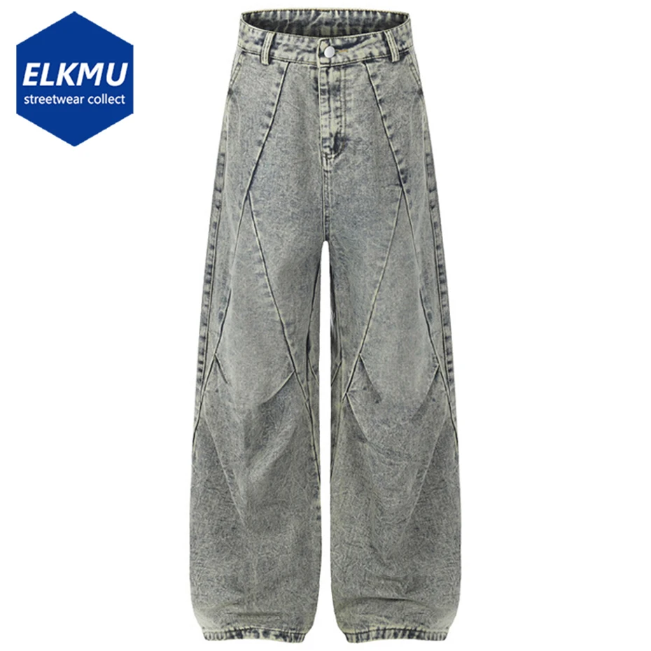 Harajuku Vintage Baggy Jeans Pleated Patchwork Loose Blue Jeans Men's Streetwear Hip Hop Oversized Jeans Denim Pants
Harajuku Vintage Baggy Jeans Pleated Patchwork Loose Blue Jeans Men's Streetwear Hip Hop Oversized Jeans Denim Pants