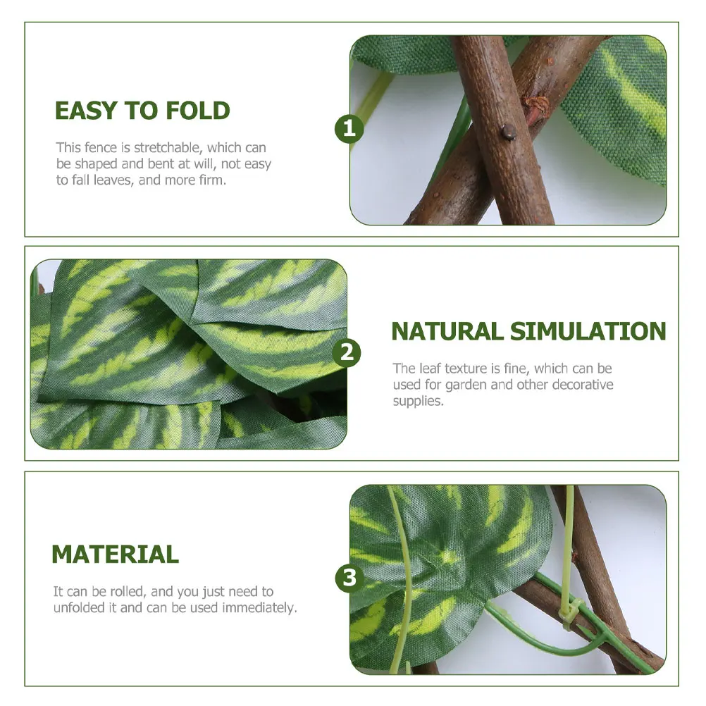 Green Fence Simulated Plants Hedge Stretchable Balcony Garden Decoration Plant Leaf Fence Artificial Hedges Gardening Supplies
Green Fence Simulated Plants Hedge Stretchable Balcony Garden Decoration Plant Leaf Fence Artificial Hedges Gardening Supplies