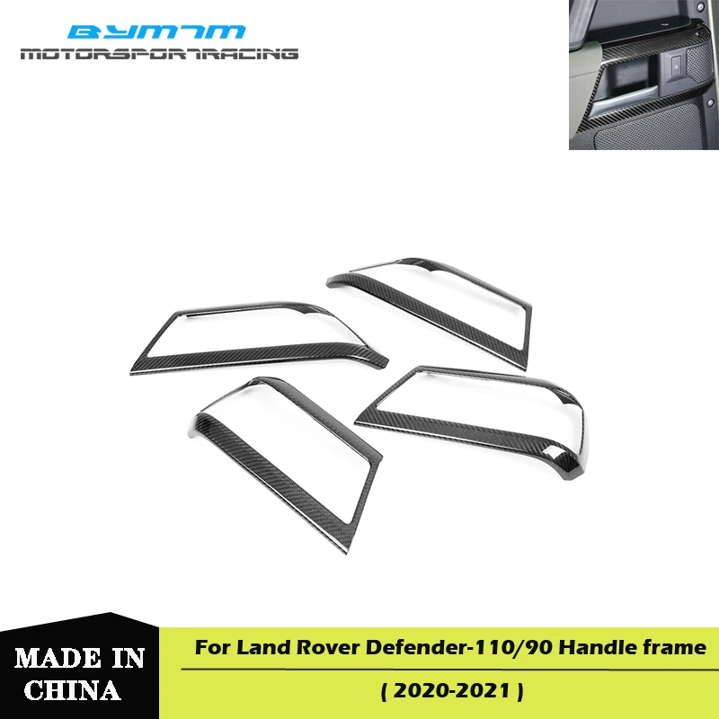 Dry Carbon fiber Interior door handle trim panel frame Auto parts Accessories For Land Rover Defender 2020-2021
Dry Carbon fiber Interior door handle trim panel frame Auto parts Accessories For Land Rover Defender 2020-2021