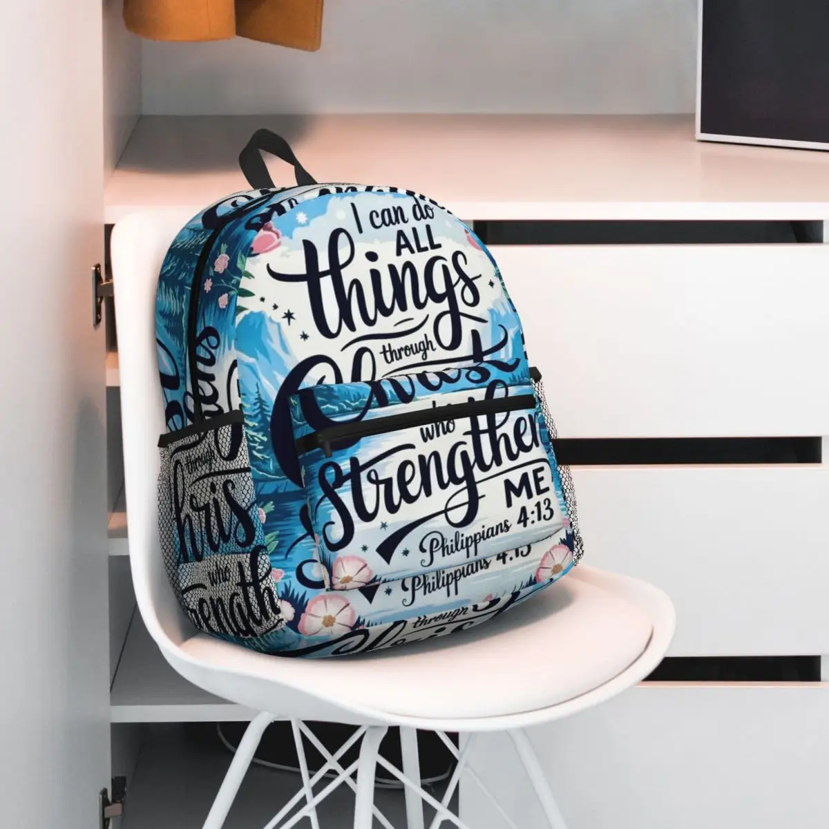 Christian With Philippians 4 13 Bible Verse Floral Starry Night Backpack Student BookBag School Bag Shoulder Bags for Men Women
Christian With Philippians 4 13 Bible Verse Floral Starry Night Backpack Student BookBag School Bag Shoulder Bags for Men Women