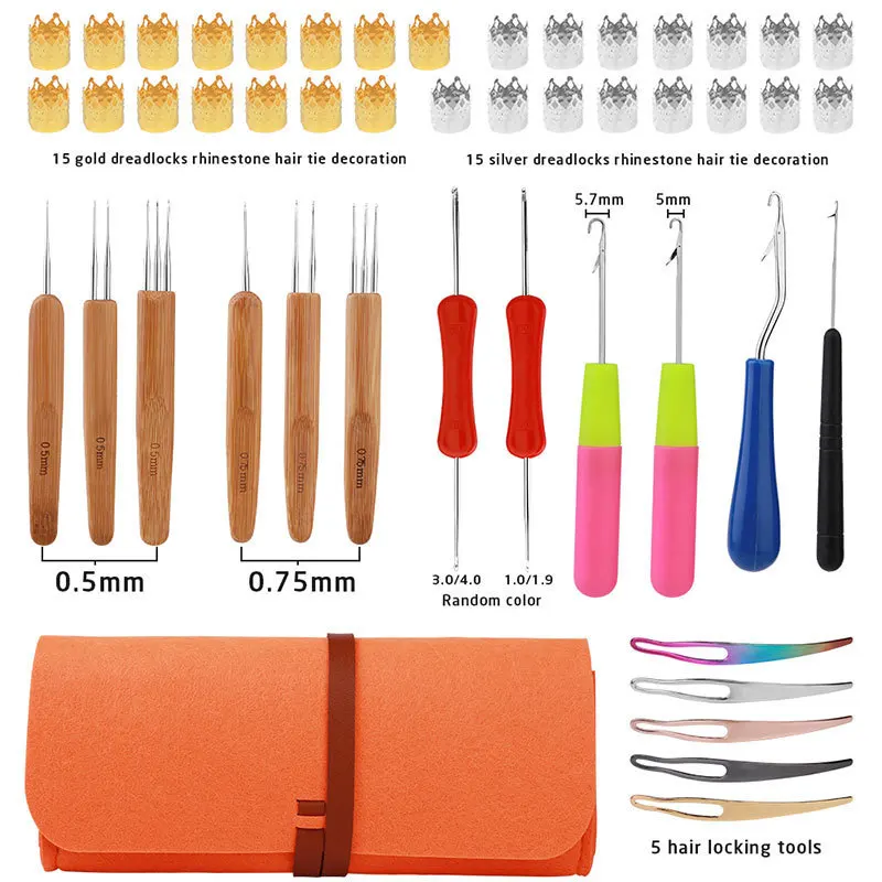 Complete Dreadlock Crochet Needle Kit Bamboo Handle Dread Maintenance Tools with Accessories
Complete Dreadlock Crochet Needle Kit Bamboo Handle Dread Maintenance Tools with Accessories