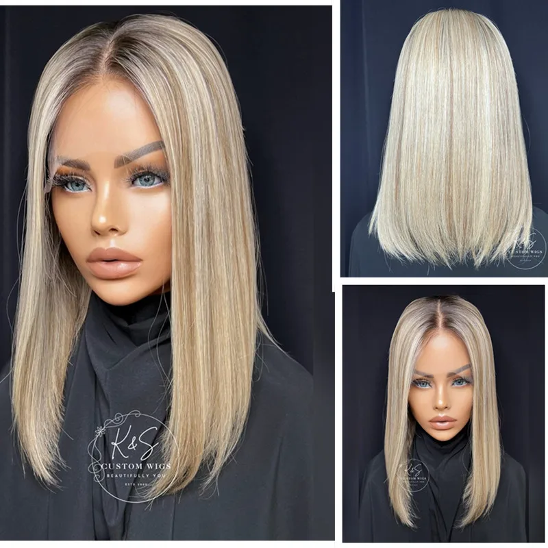 Women's Natural Wigs Straight Short Medium Bob Lace Front Wig 13x4 Golden Blonde Honey Highlights high quality synthetic wigs
Women's Natural Wigs Straight Short Medium Bob Lace Front Wig 13x4 Golden Blonde Honey Highlights high quality synthetic wigs