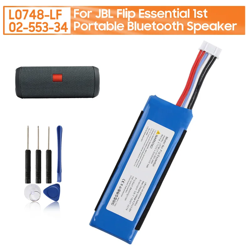 3000mAh NEW Replacement Battery L0748-LF 02-553-34 For JBL Flip Essential 1st Portable Bluetooth Speaker
3000mAh NEW Replacement Battery L0748-LF 02-553-34 For JBL Flip Essential 1st Portable Bluetooth Speaker
