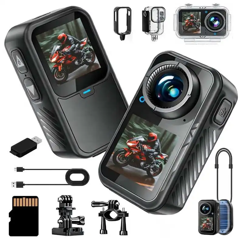 4K HD Thumb Action Camera with Magnetic Pendant EIS Anti-shake 130 ° Wide-angle Lengs Pocket Cam Travel Cycling Vlog Recorder
4K HD Thumb Action Camera with Magnetic Pendant EIS Anti-shake 130 ° Wide-angle Lengs Pocket Cam Travel Cycling Vlog Recorder