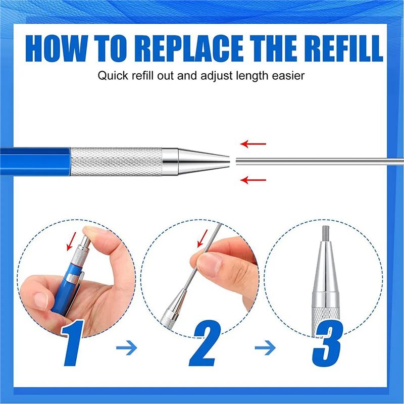 AB46-4 Pcs Welders Pencil With 96 PCS Round Refills Mechanical Pencils Metal Welding Marker For Tube Pipe Fitter Welder
AB46-4 Pcs Welders Pencil With 96 PCS Round Refills Mechanical Pencils Metal Welding Marker For Tube Pipe Fitter Welder