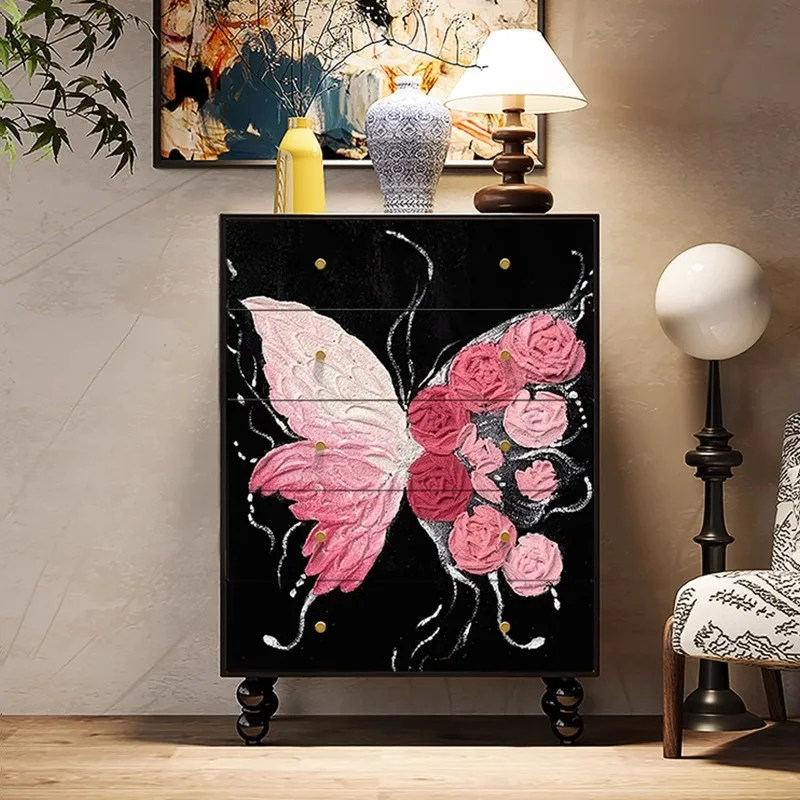 French retro chest of drawers bedroom wall locker living room dining room decorative cabinet storage
French retro chest of drawers bedroom wall locker living room dining room decorative cabinet storage