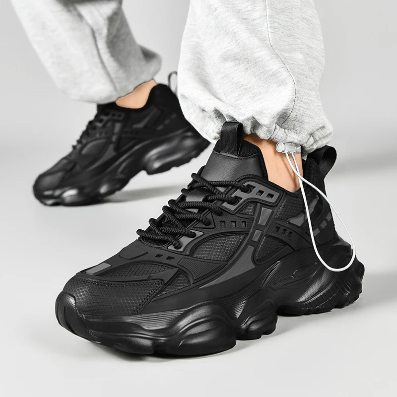 High Quality Athletic Male Sneakers Men's Sneakers Casual Athletic Walking Sneakers Male Black High Quality Trend Platform
High Quality Athletic Male Sneakers Men's Sneakers Casual Athletic Walking Sneakers Male Black High Quality Trend Platform