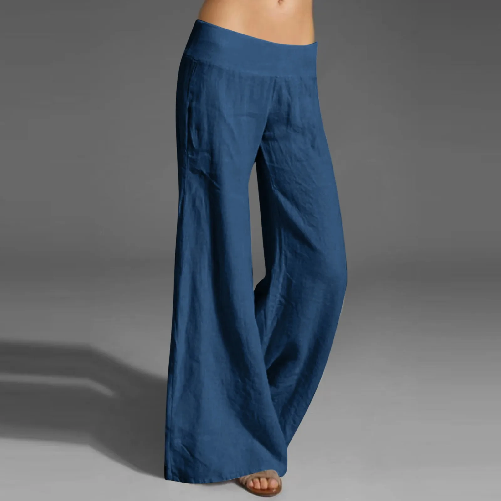 Women Solid Casual Drawstring Pants Cotton Elastic Waist Long Pant Casual Pants for Women High Waist Thin Wide Leg Palazzo Pants
Women Solid Casual Drawstring Pants Cotton Elastic Waist Long Pant Casual Pants for Women High Waist Thin Wide Leg Palazzo Pants