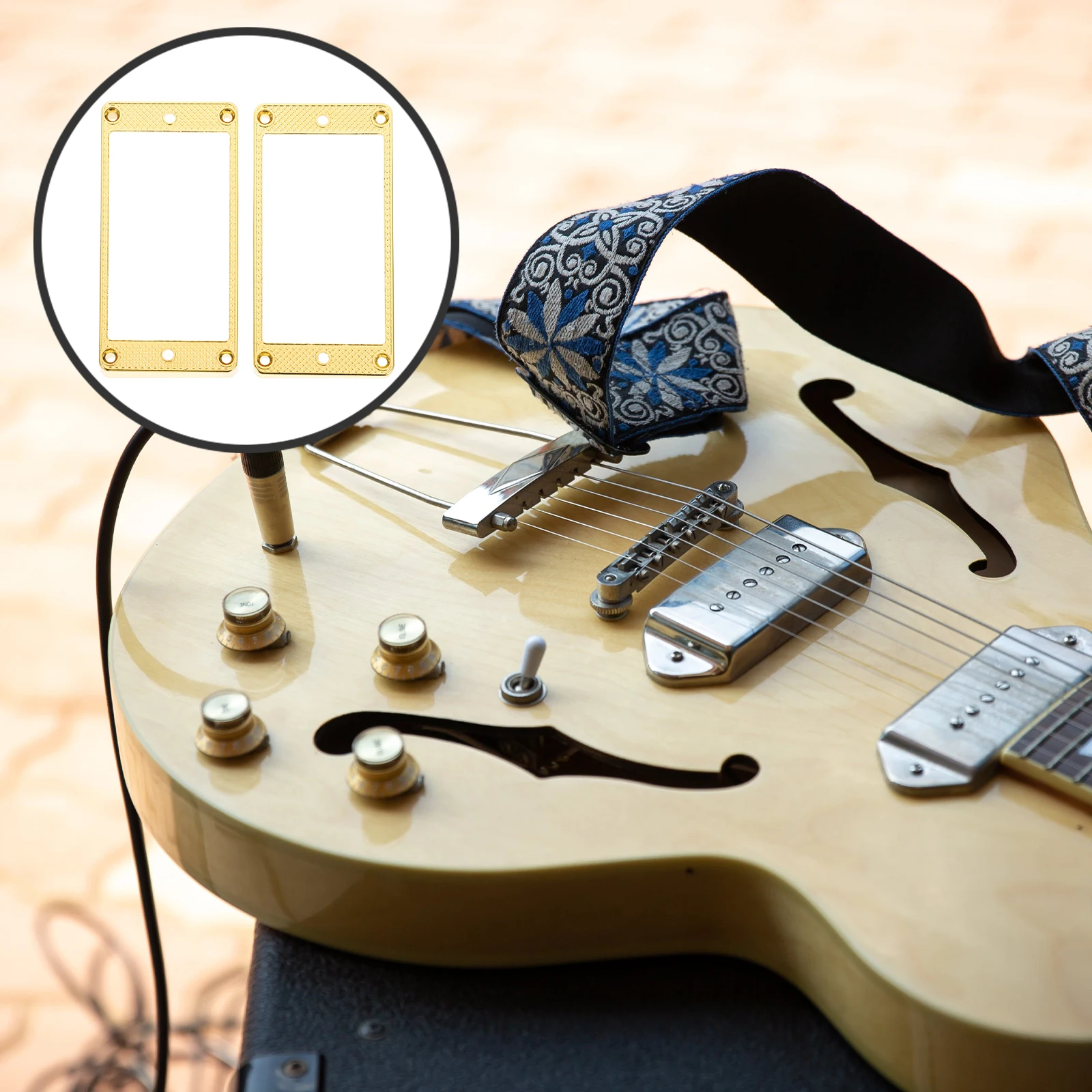 Metal Frame for Guitar Pickup White Humbucker Ring 2pcs Curved Profile Compatible Neck Bridge Replacement Parts
Metal Frame for Guitar Pickup White Humbucker Ring 2pcs Curved Profile Compatible Neck Bridge Replacement Parts