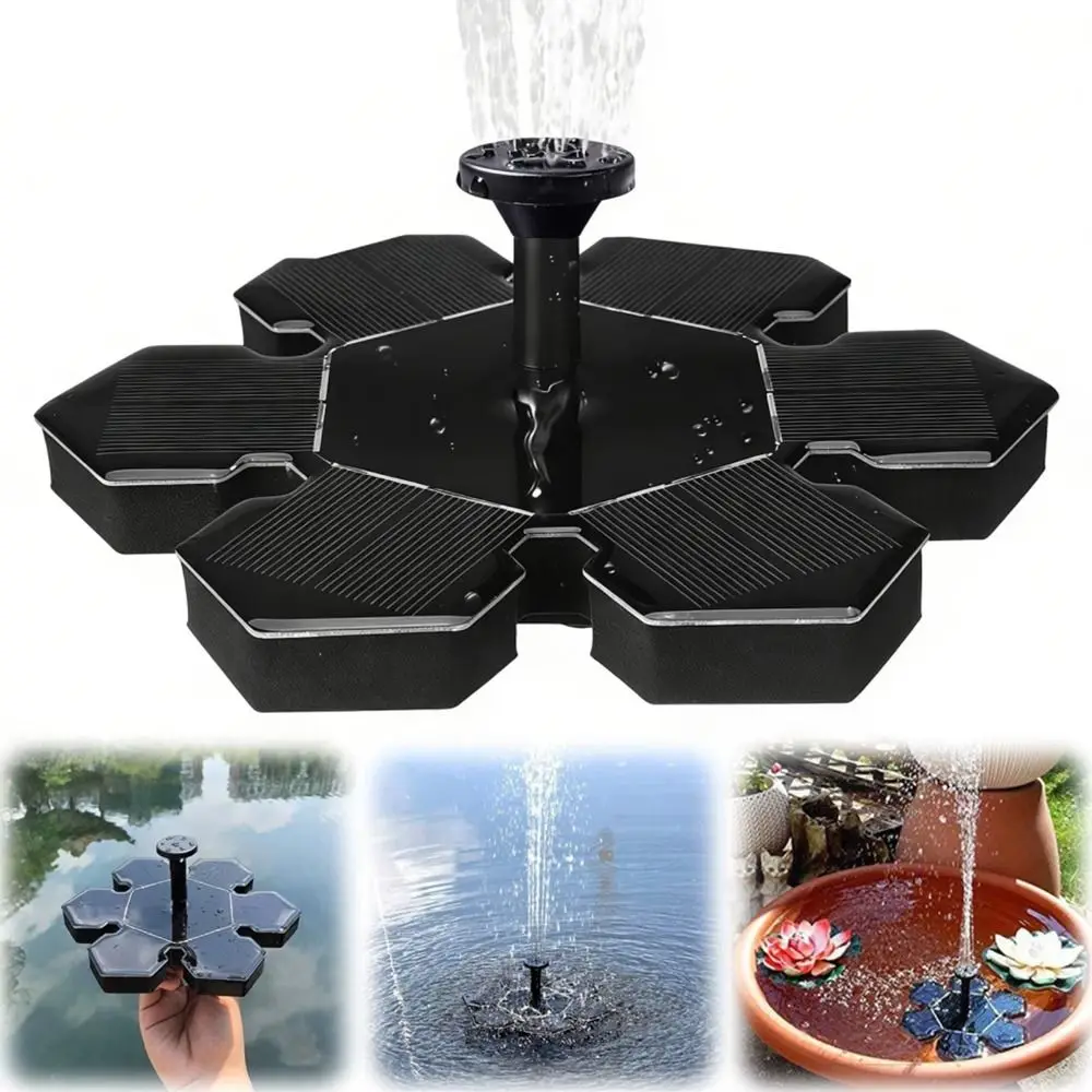 Floating Solar Fountain Pump Energy Saving Multiple Nozzles Bird Bath Fountain Outdoor Watering 1.4W Power Solar Powered Pump
Floating Solar Fountain Pump Energy Saving Multiple Nozzles Bird Bath Fountain Outdoor Watering 1.4W Power Solar Powered Pump