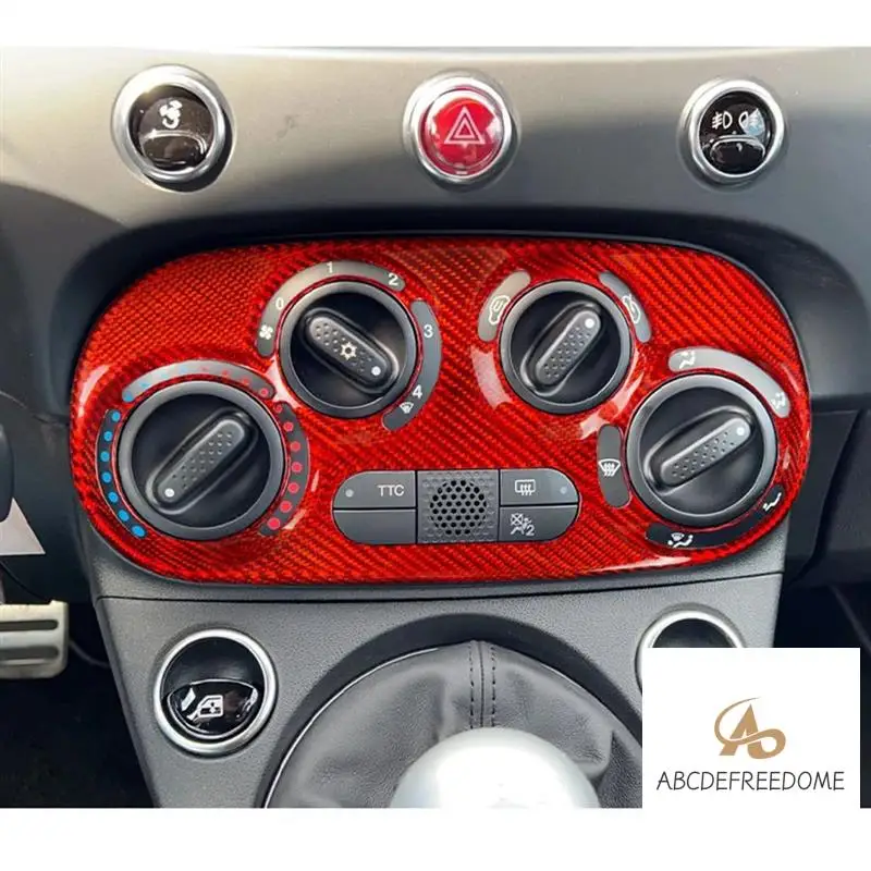 Car AC Switch Knob Trim AC Switch Knob Trim For Fiat 500 Carbon Fiber For Fiat 500 Abarth Red
Car AC Switch Knob Trim AC Switch Knob Trim For Fiat 500 Carbon Fiber For Fiat 500 Abarth Red