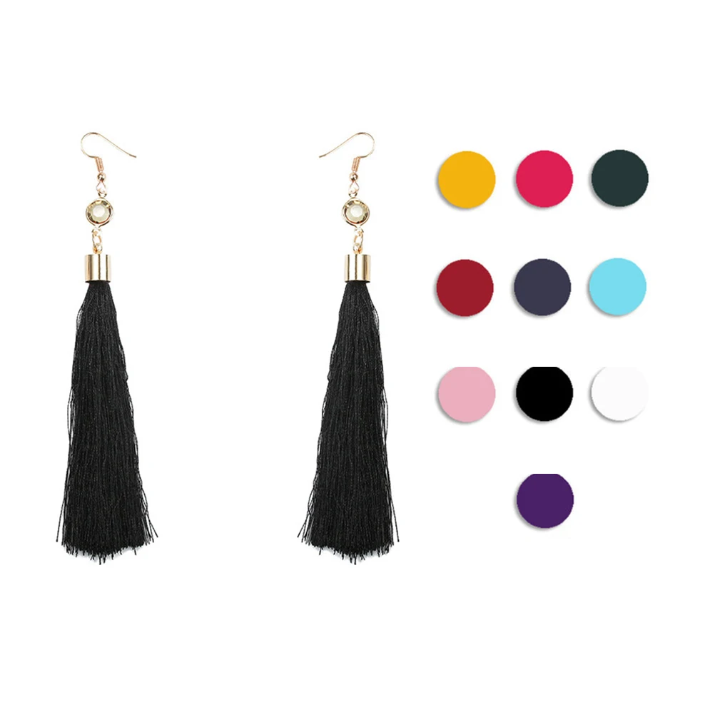 Tassel Earrings Black Women Party Accessories Elegant Dangle Jewelry Boho Style Literary Gifts Durability
Tassel Earrings Black Women Party Accessories Elegant Dangle Jewelry Boho Style Literary Gifts Durability