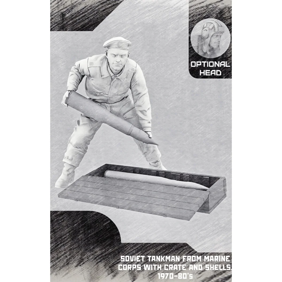 1/35 resin soldier model GK Soviet Navy Marines (with box and ammunition) Unassembled and unpainted DIY kit 1514R
1/35 resin soldier model GK Soviet Navy Marines (with box and ammunition) Unassembled and unpainted DIY kit 1514R