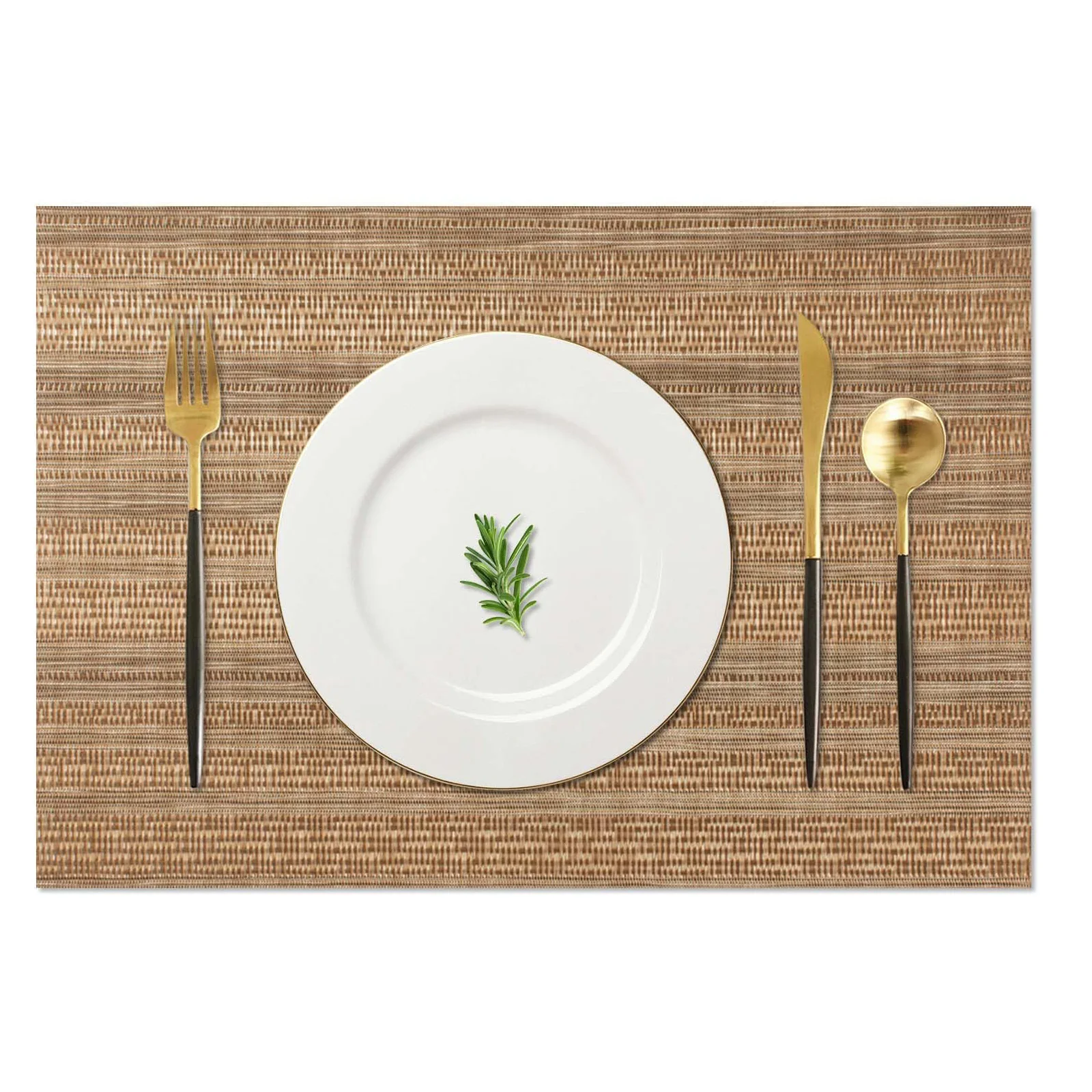 Woven Vinyl Plastic Place Mats Non-Slip Heat Insulation Stain Resistant Table Mats Washable Easy Clean Placemat for Table 12x18"
Woven Vinyl Plastic Place Mats Non-Slip Heat Insulation Stain Resistant Table Mats Washable Easy Clean Placemat for Table 12x18"