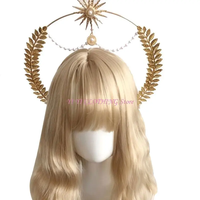 N5KF Gorgeous Sun Godmother's Crown KC Virgin Mary Princess Queen Pope Headband
N5KF Gorgeous Sun Godmother's Crown KC Virgin Mary Princess Queen Pope Headband