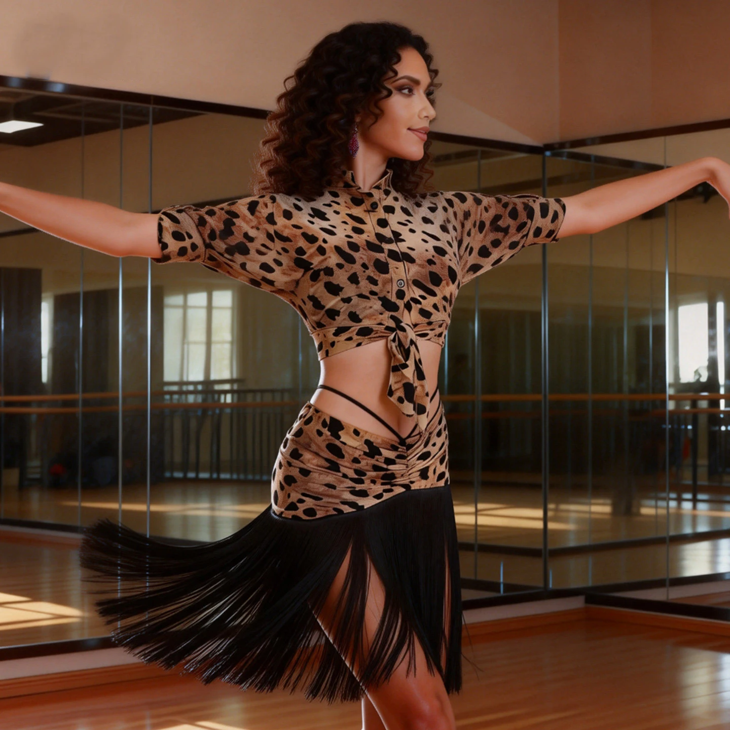 Модный женский костюм для соревнований по латиноамериканским танцам ча-ча-ча, леопардовая одежда для латиноамериканских танцев, костюмы для румбы и бальных танцев для взрослых XS10919
Модный женский костюм для соревнований по латиноамериканским танцам ча-ча-ча, леопардовая одежда для латиноамериканских танцев, костюмы для румбы и бальных танцев для взрослых XS10919