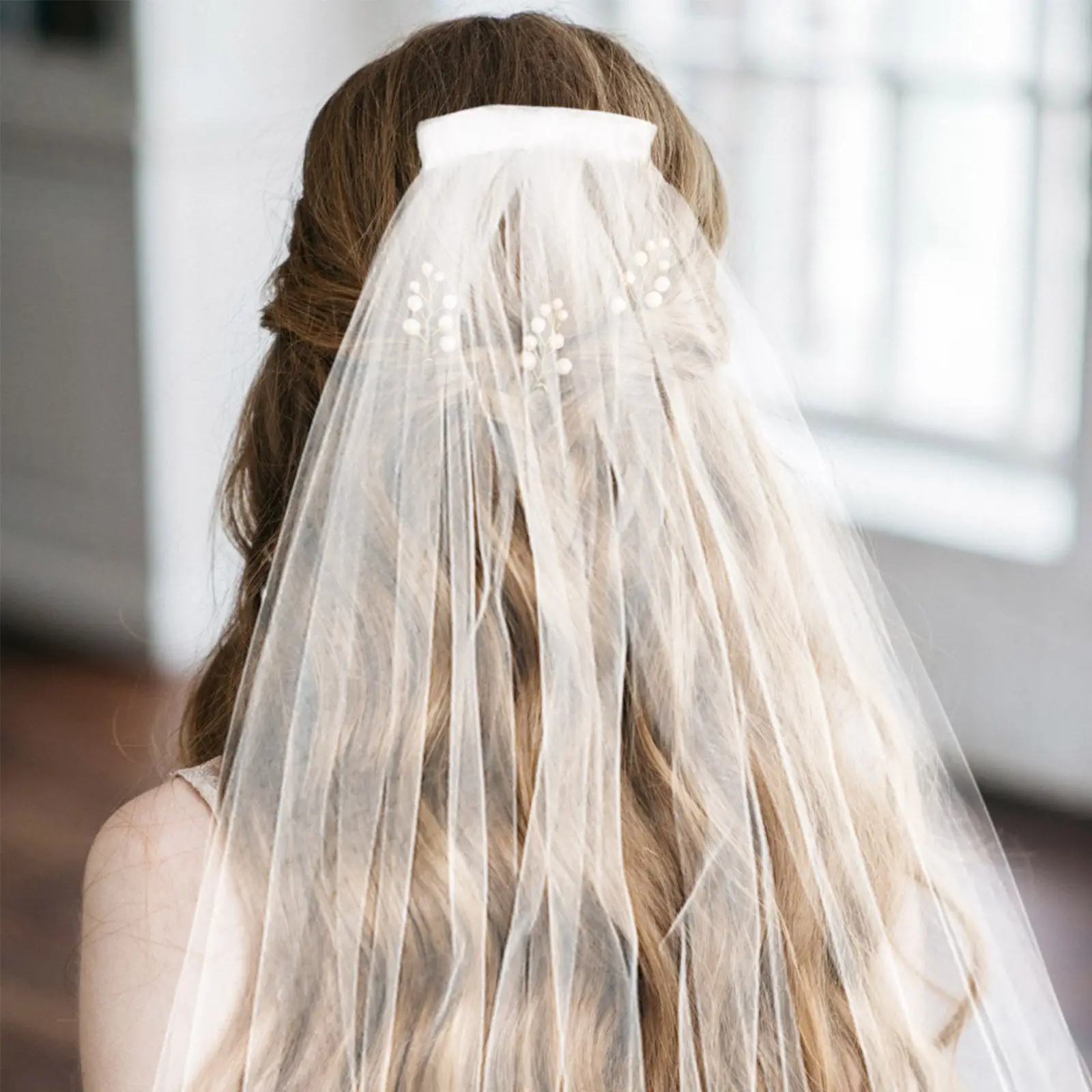 Длинная свадебная фата из кружева, элегантная, однослойная, сетчатая, для невесты, свадебный аксессуар, цвет слоновой кости, 30 см, на гребне, гладкая, струящаяся, в пол
Длинная свадебная фата из кружева, элегантная, однослойная, сетчатая, для невесты, свадебный аксессуар, цвет слоновой кости, 30 см, на гребне, гладкая, струящаяся, в пол