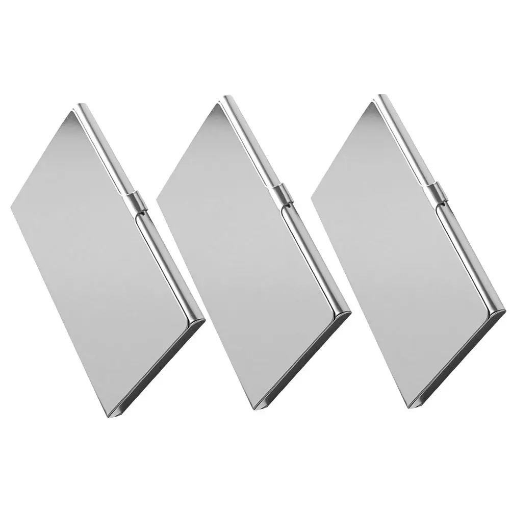 3Pcs Stainless Steel Business Card Holder Minimalist Metal Name Card Case Slim Portable Organizer for Professionals Networking
3Pcs Stainless Steel Business Card Holder Minimalist Metal Name Card Case Slim Portable Organizer for Professionals Networking