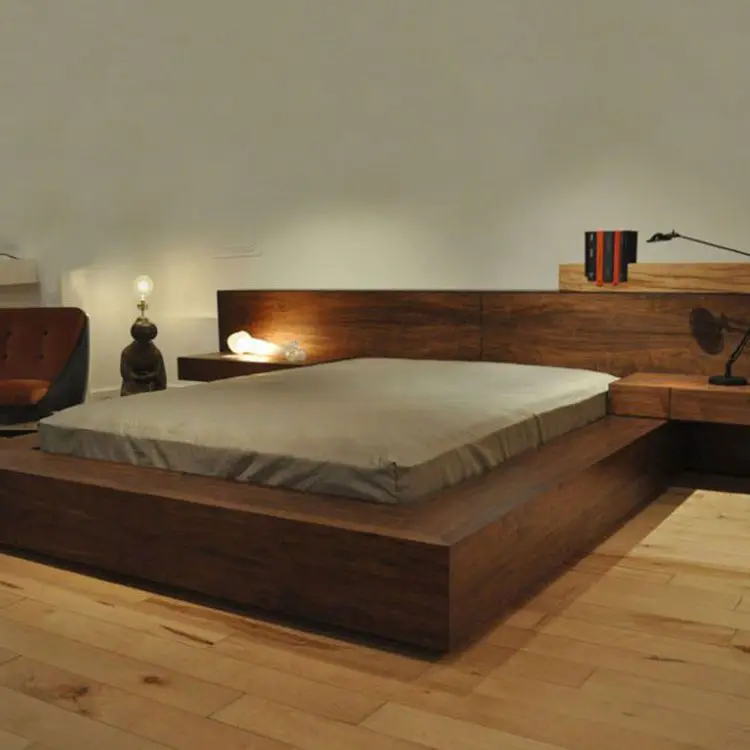 Full solid wood bed Tatami bed Black walnut oak 1.8 double bed
Full solid wood bed Tatami bed Black walnut oak 1.8 double bed