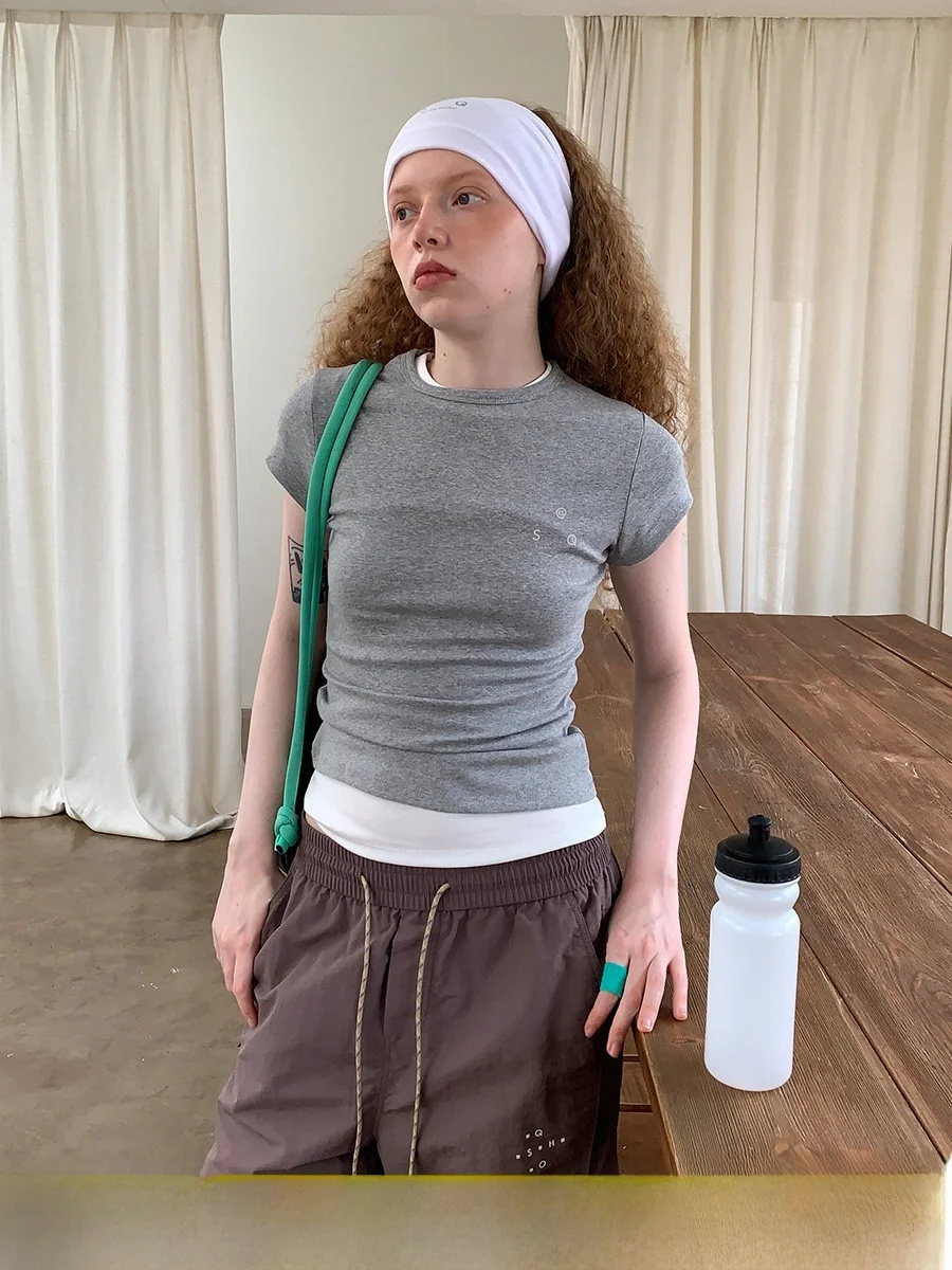Square Houlest Women's Slim Fit Short Sleeve T-Shirt Yoga Sporty Breathable Elastic Casual round Neck Top for Fitness Training
Square Houlest Women's Slim Fit Short Sleeve T-Shirt Yoga Sporty Breathable Elastic Casual round Neck Top for Fitness Training