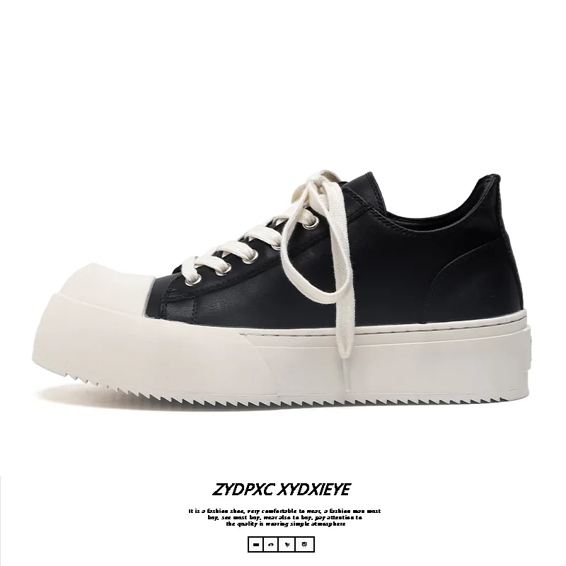 2025 Summer New Black Sneakers for Men Breathable Thick Sole Heightened Commuting Big Head Derby Shoes
2025 Summer New Black Sneakers for Men Breathable Thick Sole Heightened Commuting Big Head Derby Shoes