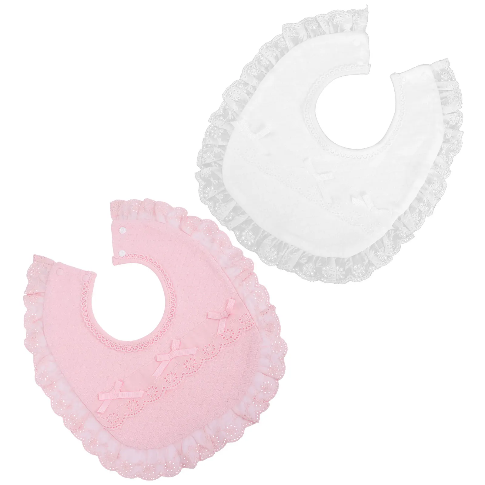 2 pcs Christening Bibs Set Durable Cotton Drool Teething Breathable Baby Girl Bibs Newborn Toddler Feeding Supplies
2 pcs Christening Bibs Set Durable Cotton Drool Teething Breathable Baby Girl Bibs Newborn Toddler Feeding Supplies