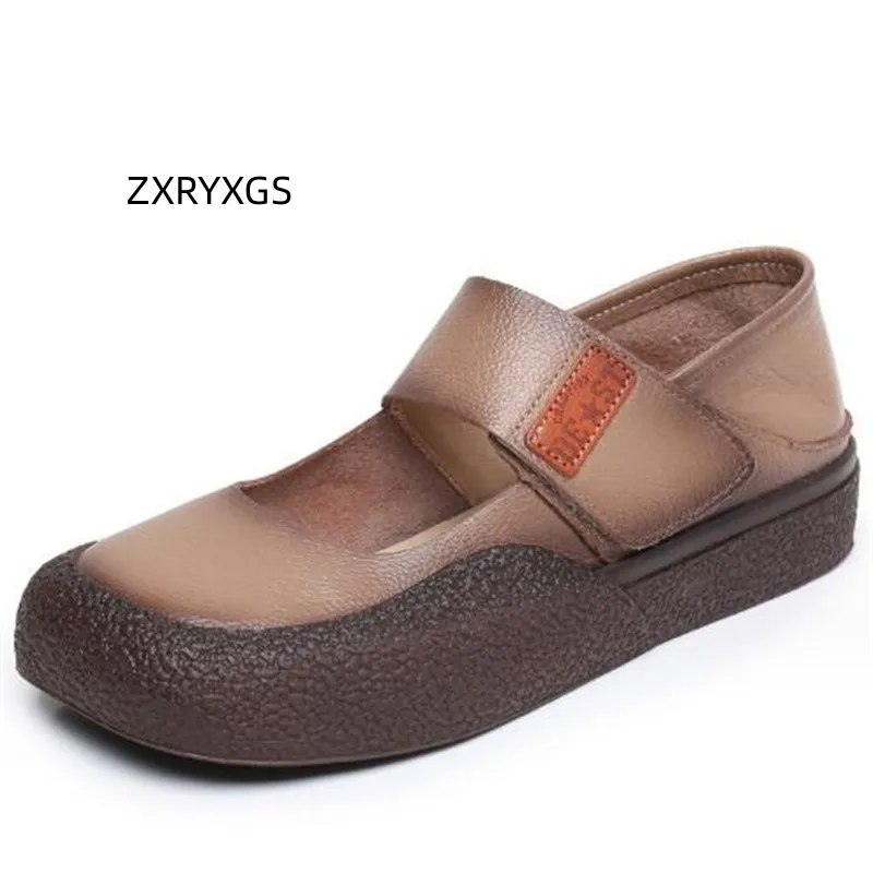 ZXRYXGS Classic Retro Genuine Leather Shoes Flat Casual Shoes 2023 Spring and Autumn Comfortable Flat Platform Shoes Woman Shoes
ZXRYXGS Classic Retro Genuine Leather Shoes Flat Casual Shoes 2023 Spring and Autumn Comfortable Flat Platform Shoes Woman Shoes