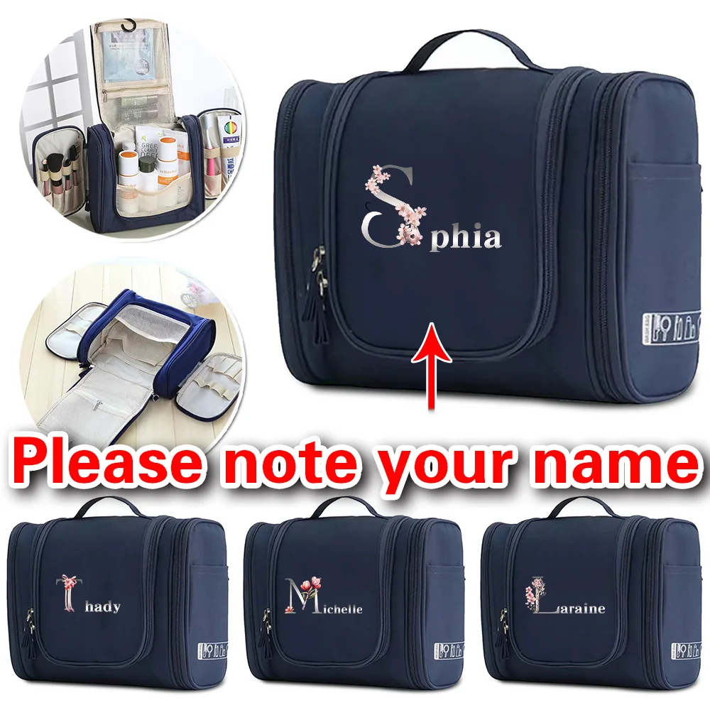 Персонализированные косметички с именем по индивидуальному заказу, 1 шт., складная портативная сумка для хранения, дорожная косметичка-органайзер, сумка
Персонализированные косметички с именем по индивидуальному заказу, 1 шт., складная портативная сумка для хранения, дорожная косметичка-органайзер, сумка