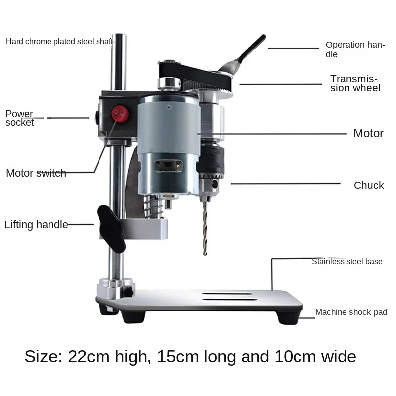Mini Desktop Table Drill DIY Precision Watch Repair Tool DC Electric Drill Household Drilling Machine Variable Speed
Mini Desktop Table Drill DIY Precision Watch Repair Tool DC Electric Drill Household Drilling Machine Variable Speed