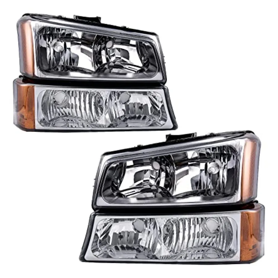 Headlight Assembly Chrome Headlights Compatible with Silverado 3500 Classic Silverado 3500 Silverado 1500 Silverado 2500 HD Cla
Headlight Assembly Chrome Headlights Compatible with Silverado 3500 Classic Silverado 3500 Silverado 1500 Silverado 2500 HD Cla